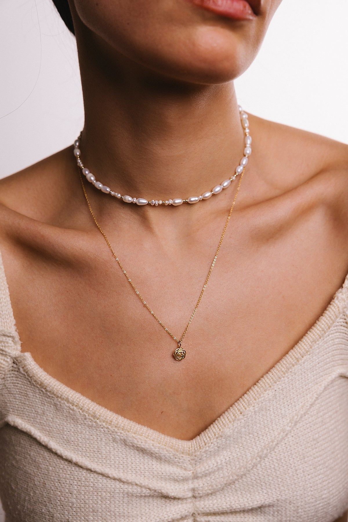 Petit Pendentif Rosa - Or