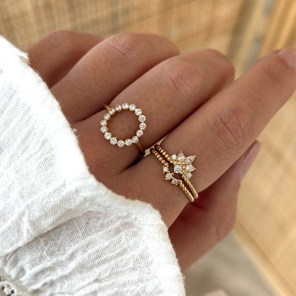 Anillo “Solene” Chapado en Oro
