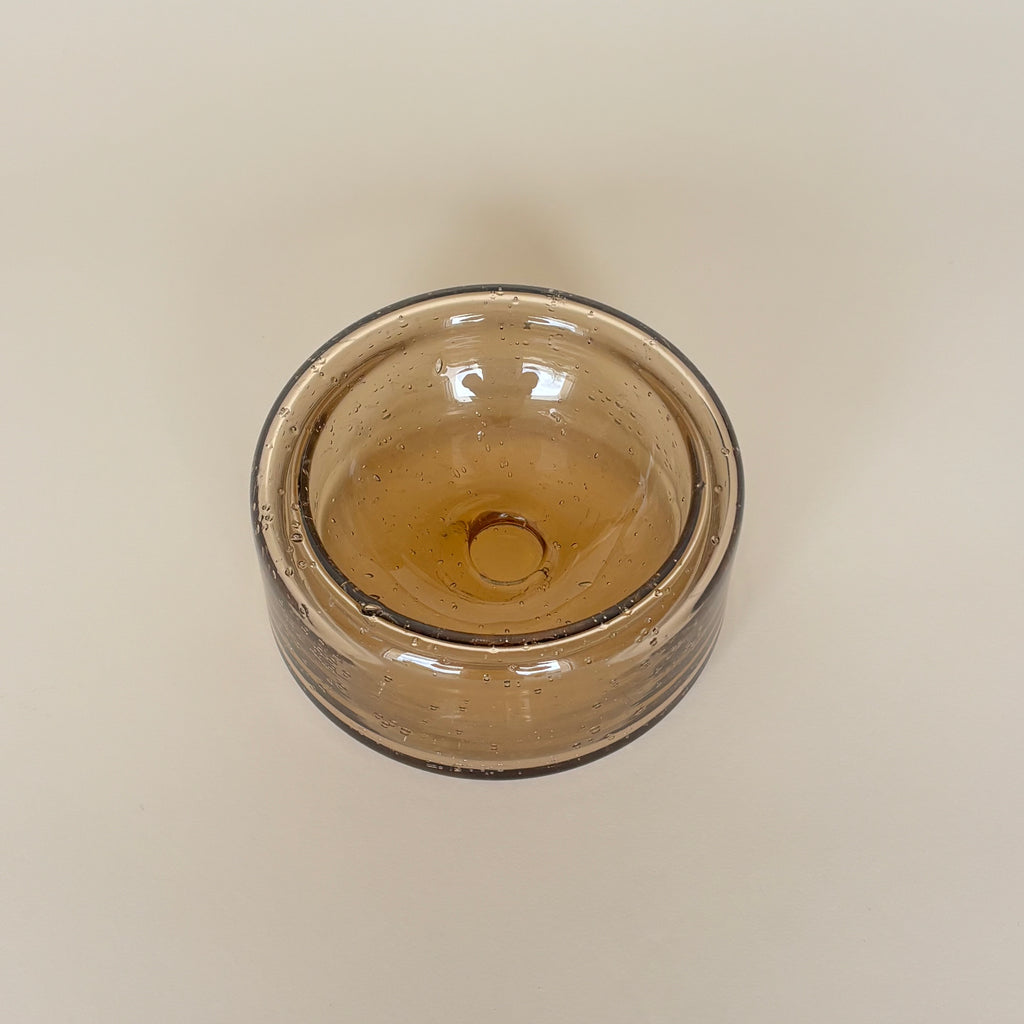 Vaciabolsillos De Cristal Marrón