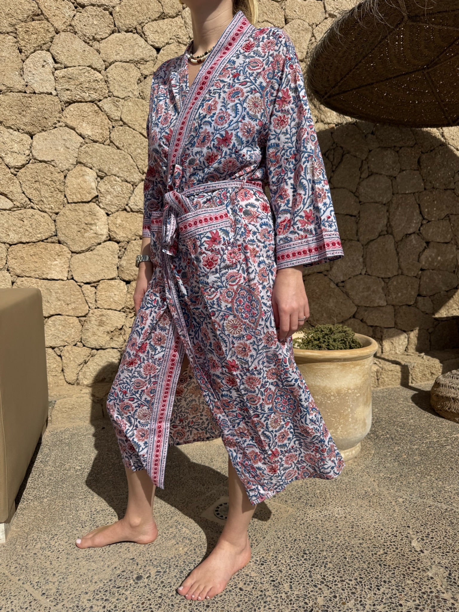 kimono de madrás