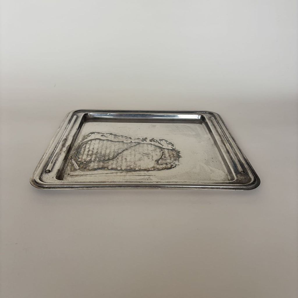 Silver-Plated Metal Tray