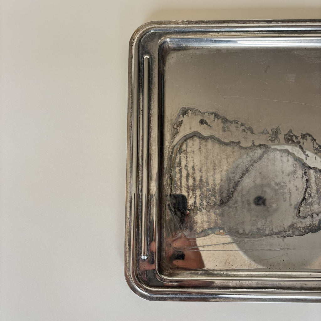 Silver-Plated Metal Tray