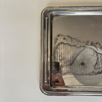 Silver-Plated Metal Tray