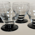4 Copas Con Pie Negro