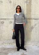 Pull Reese Henley Long Sleeve Débardeur - Grey