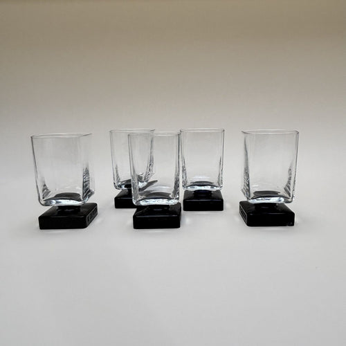 Juego De 5 Copas De Pie Cuadrado
