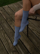 Chaussettes Laine Alpaga - Azur