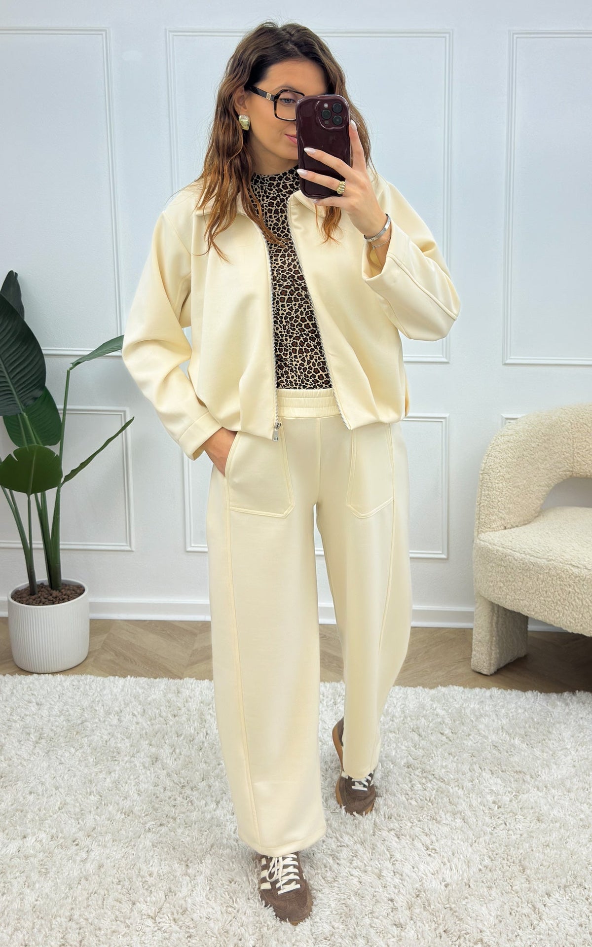 Chaqueta Jogging Lark - Crudo