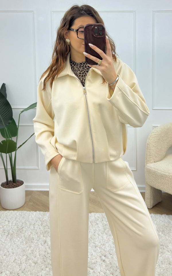 Chaqueta Jogging Lark - Crudo