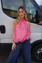 Top Polka Rosa