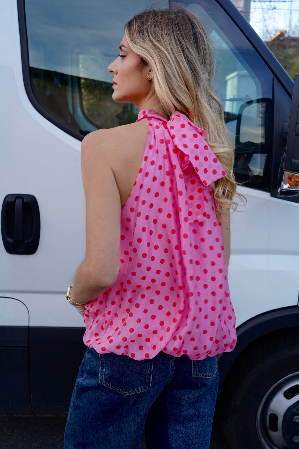 Top Polka Rosa