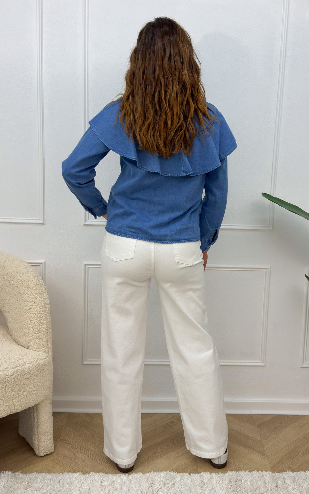 Camisa Vaquera Teal - Azul