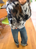 Pull Mohair Degradé Gris