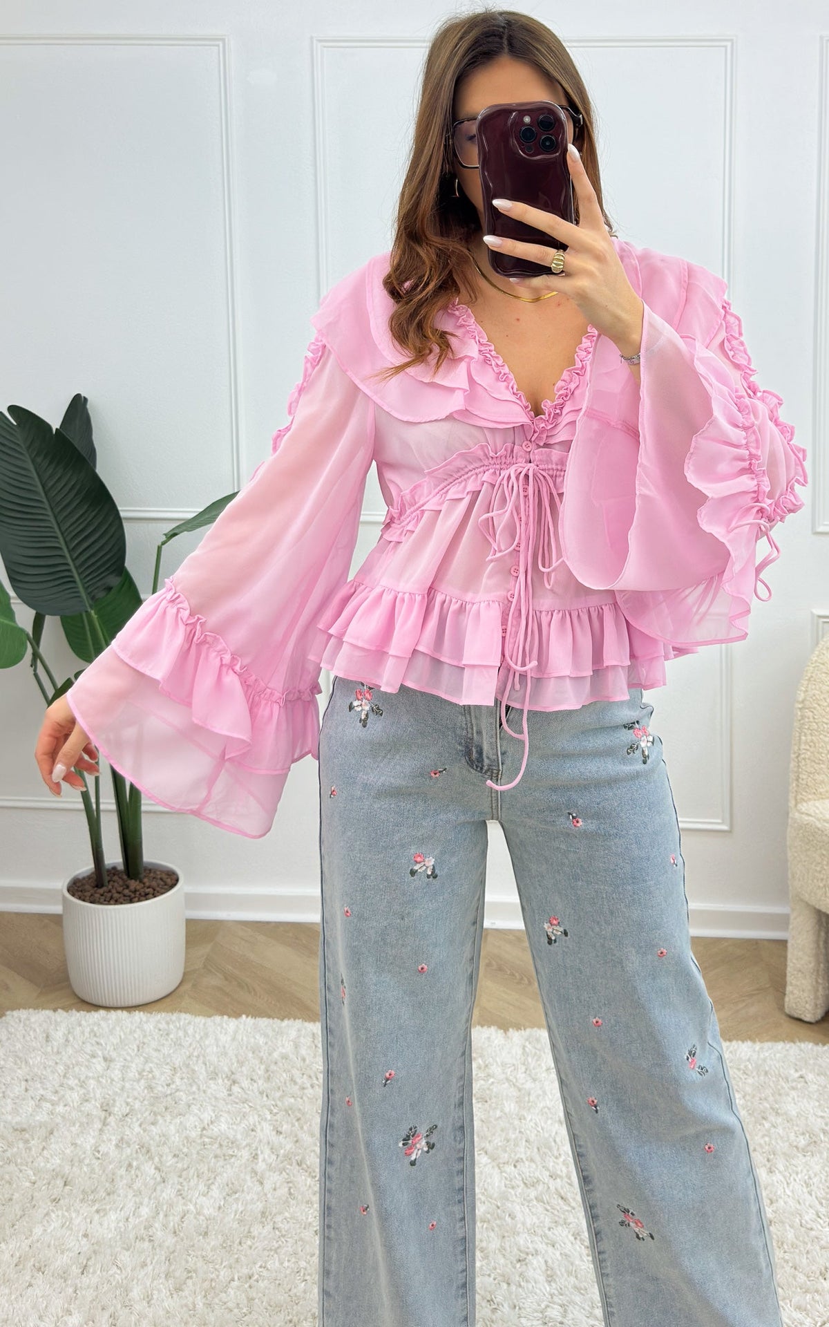 Lux Blouse - Pink