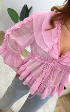 Lux Blouse - Pink