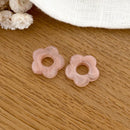 Fleurs "Flora" acétate-Boucles d'oreilles-instants-plaisirs-Nude-Instants Plaisirs | Bijoux