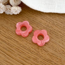 Fleurs "Flora" acétate-Boucles d'oreilles-instants-plaisirs-Corail-Instants Plaisirs | Bijoux