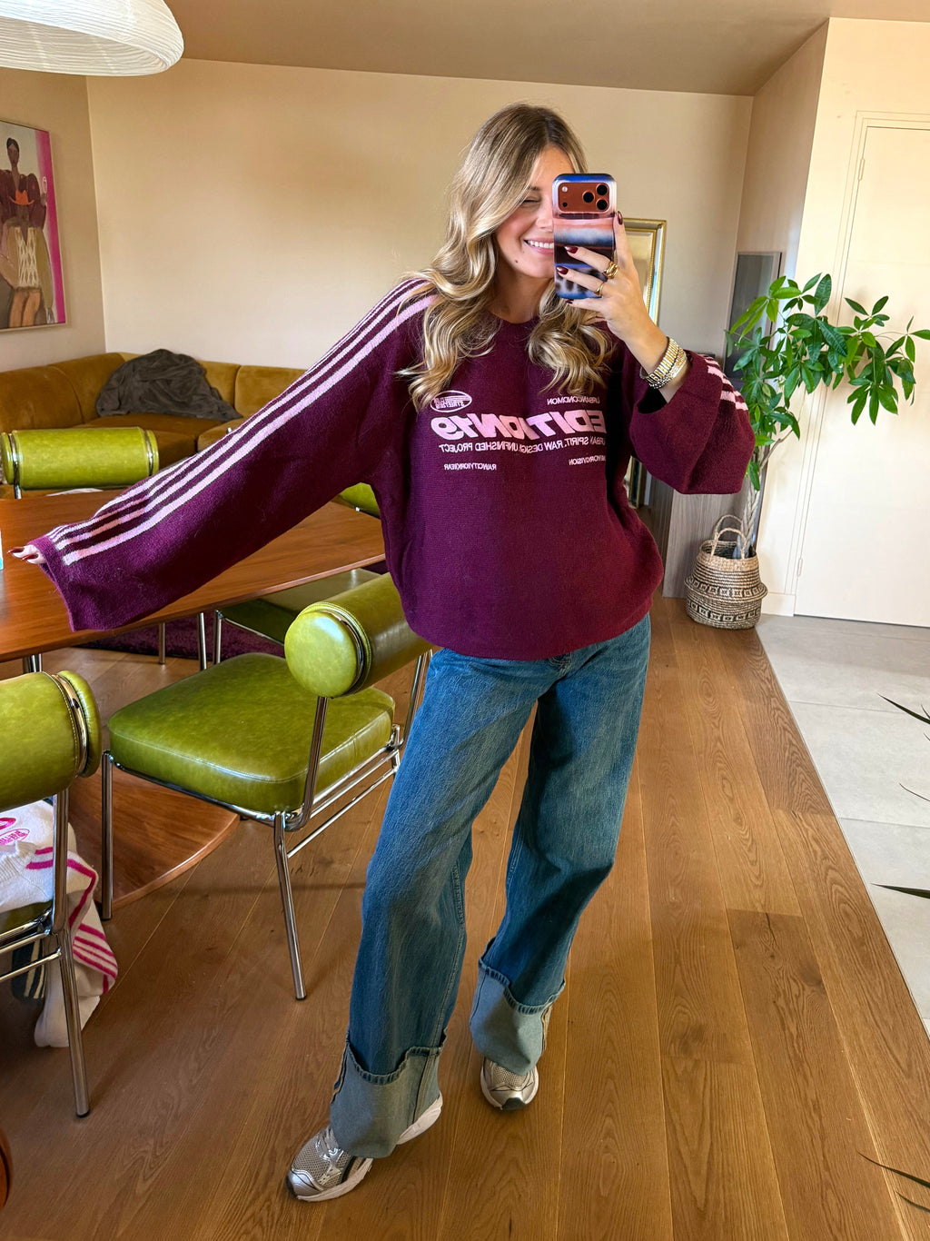 Sweter Édition19 Bordowy
