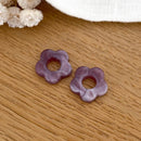Fleurs "Flora" acétate-Boucles d'oreilles-instants-plaisirs-Violet-Instants Plaisirs | Bijoux