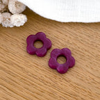 Flowers "Flora" acetate-Earrings-instants-plaisirs-Prune-Instants Plaisirs | Jewelry