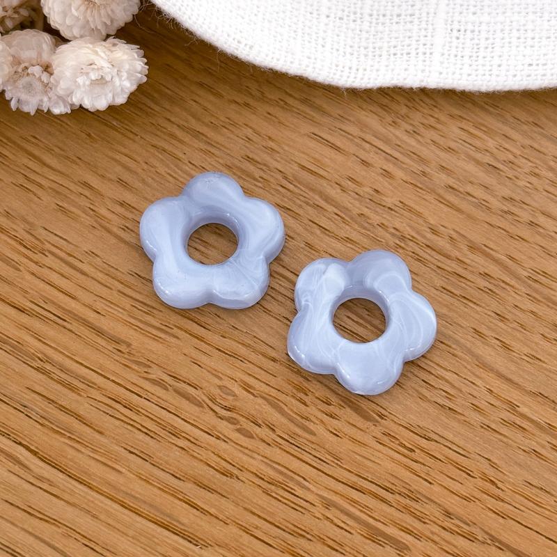 Fleurs "Flora" acétate-Boucles d'oreilles-instants-plaisirs-Bleu ciel-Instants Plaisirs | Bijoux