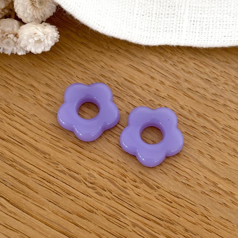 “Flora” acetate flowers-Earrings-instants-pleasure-Lavender-Instants Plaisirs | Jewelry