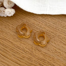 Fleurs "Flora" acétate-Boucles d'oreilles-instants-plaisirs-Caramel-Instants Plaisirs | Bijoux