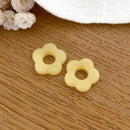 Fleurs "Flora" acétate-Boucles d'oreilles-instants-plaisirs-Jaune-Instants Plaisirs | Bijoux