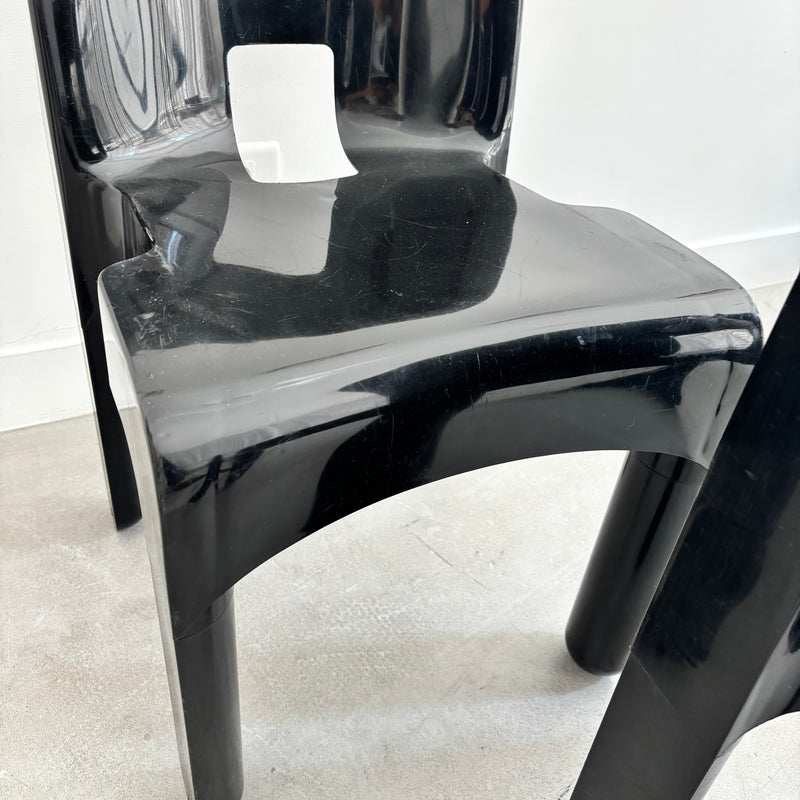 Par de sillas Universale de Joe Colombo para Kartell, años 70