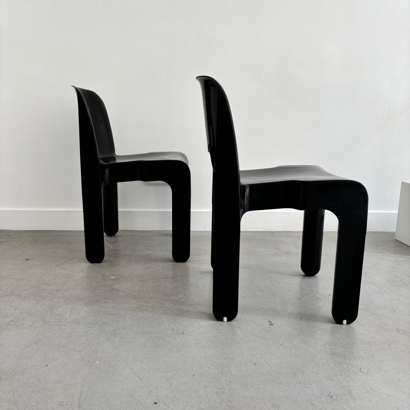 Par de sillas Universale de Joe Colombo para Kartell, años 70