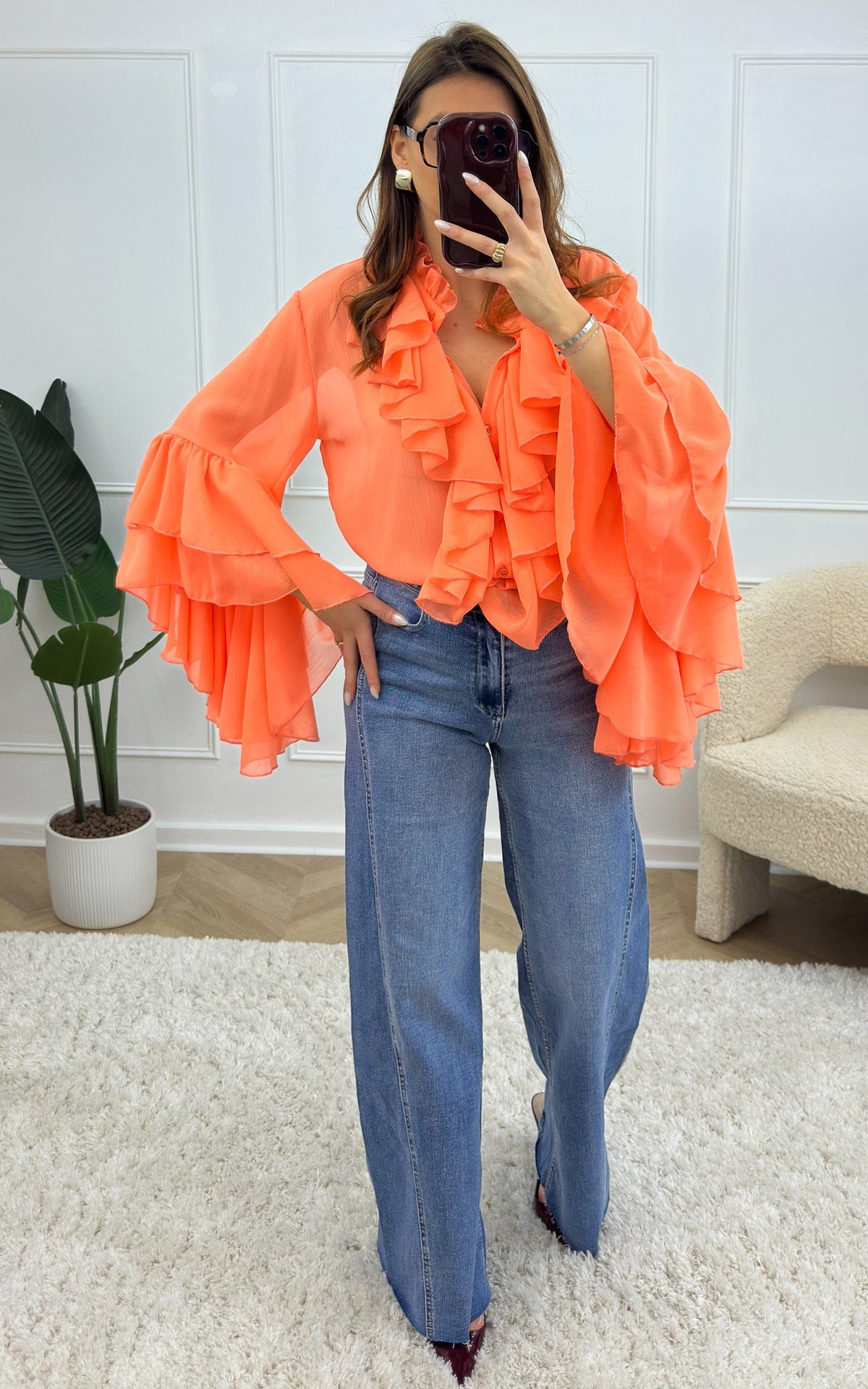 Blusa Maven - Naranja