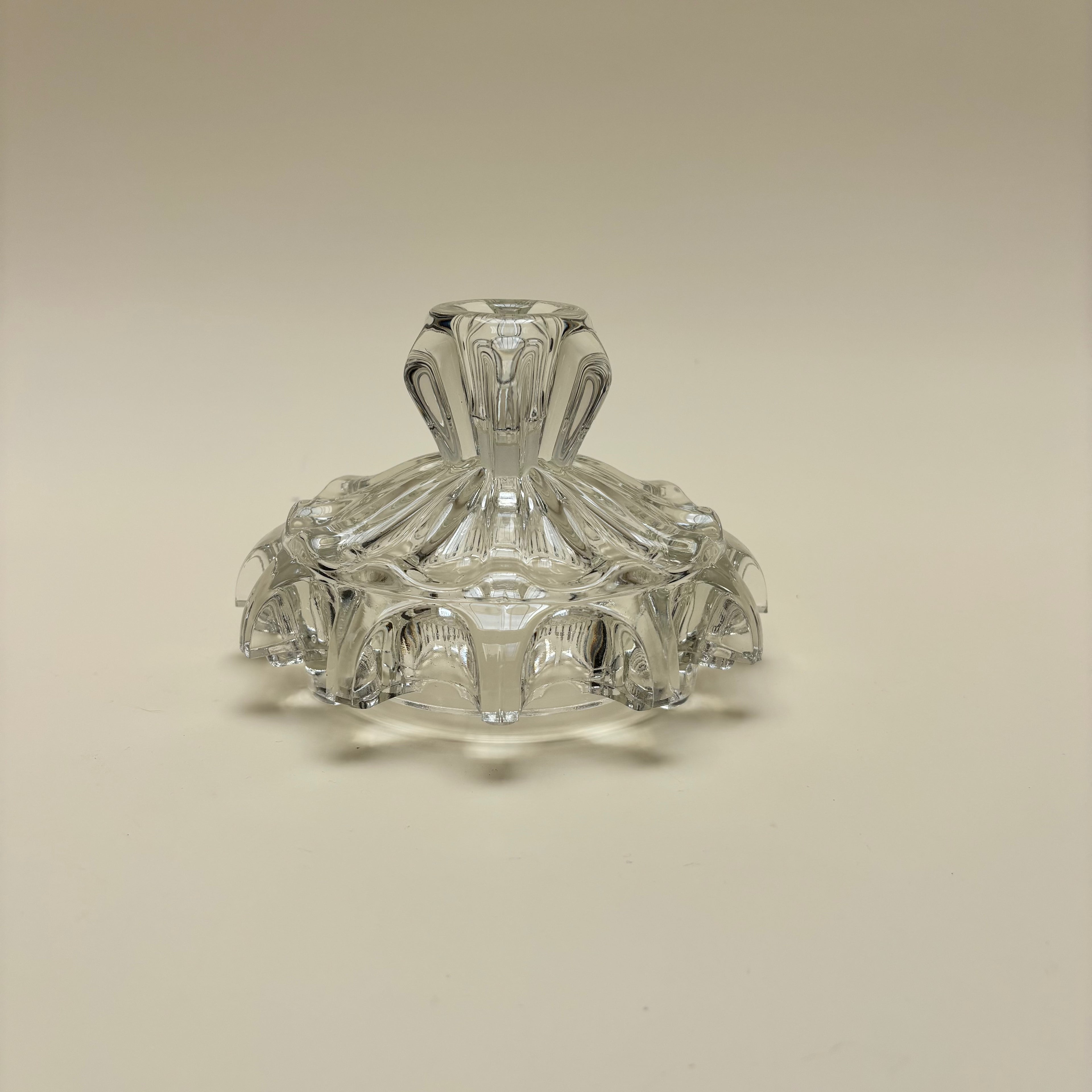 Vintage Glass Candle Holder
