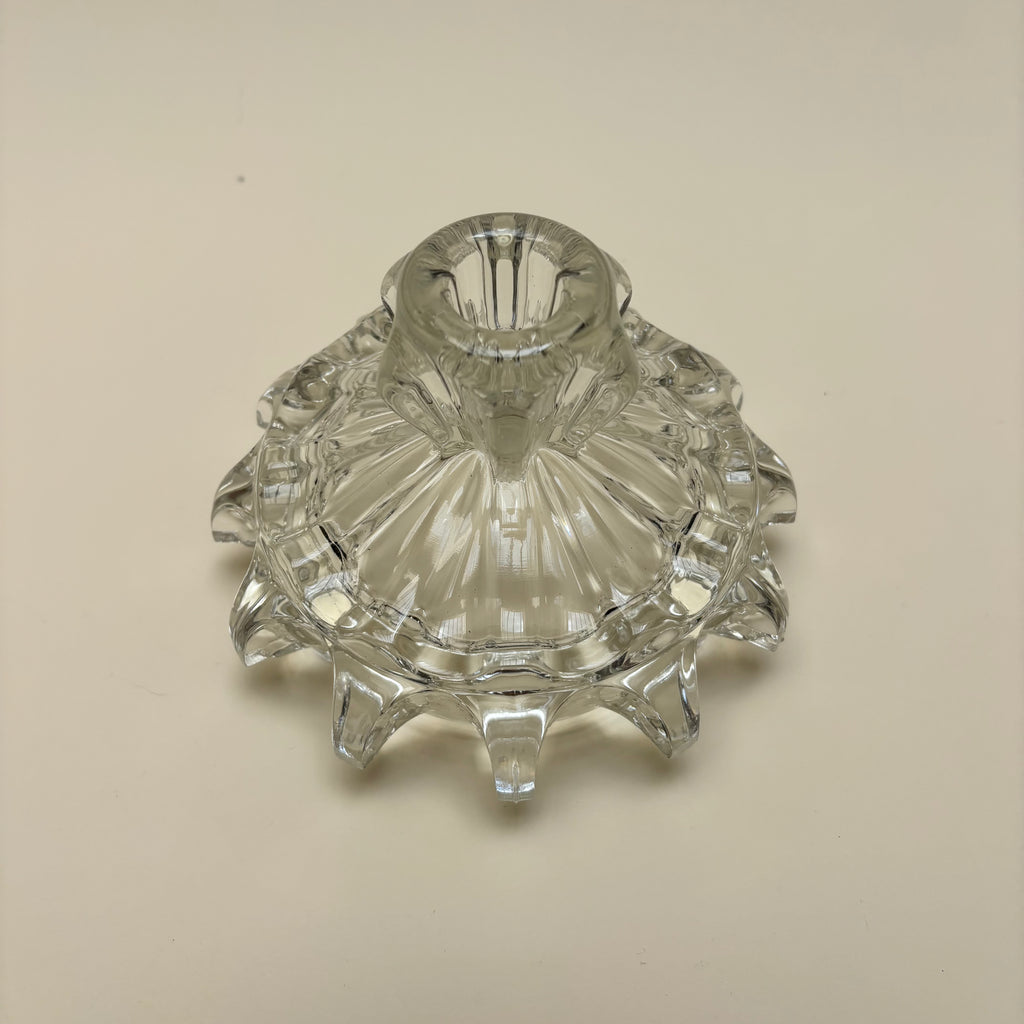 Vintage Glass Candle Holder