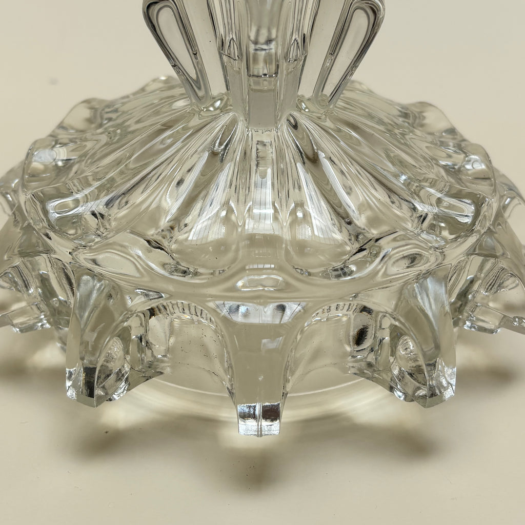 Vintage Glass Candle Holder