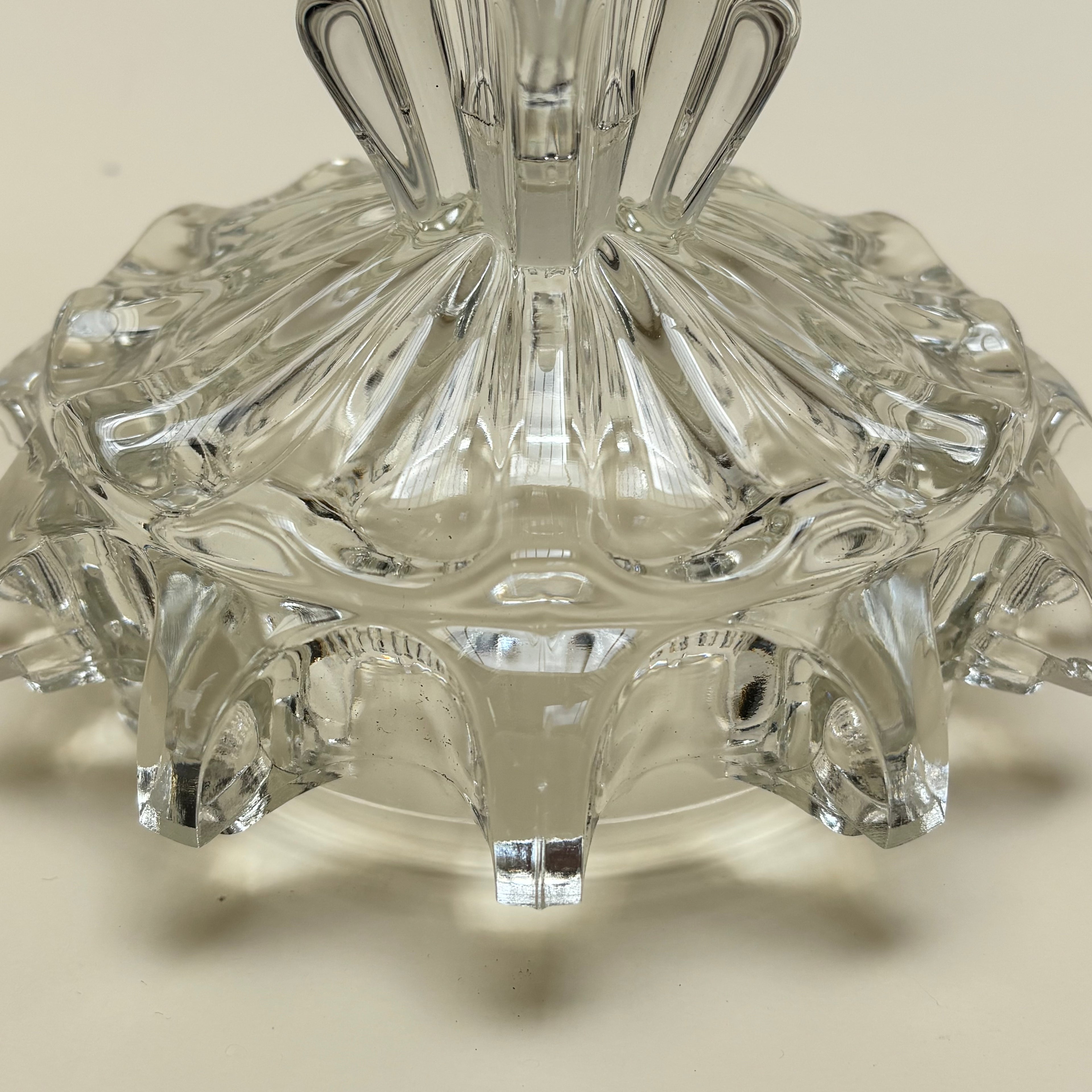 Vintage Glass Candle Holder