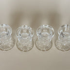 Juego De 4 Candelabros De Vidrio