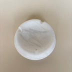 Cenicero de mármol blanco vintage