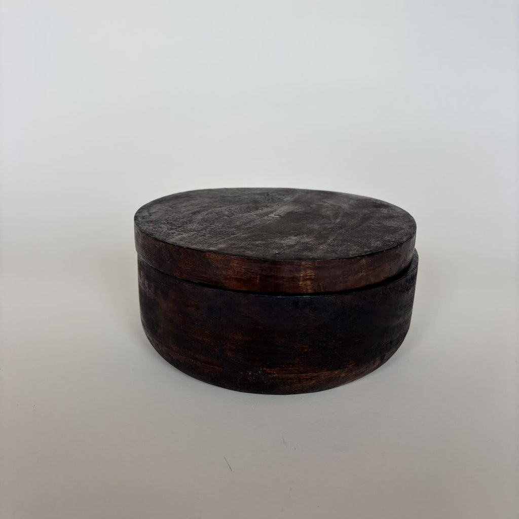 Caja Circular De Madera