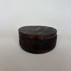 Caja Circular De Madera