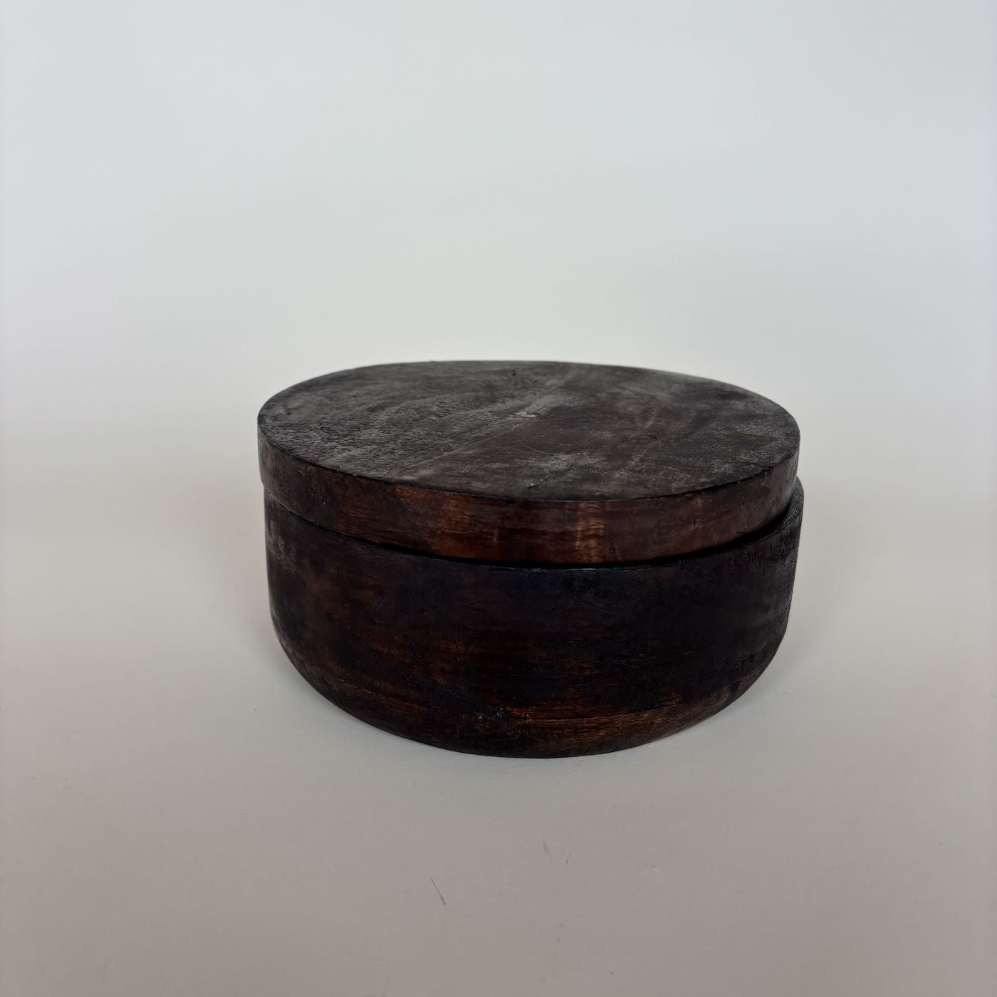 Caja Circular De Madera