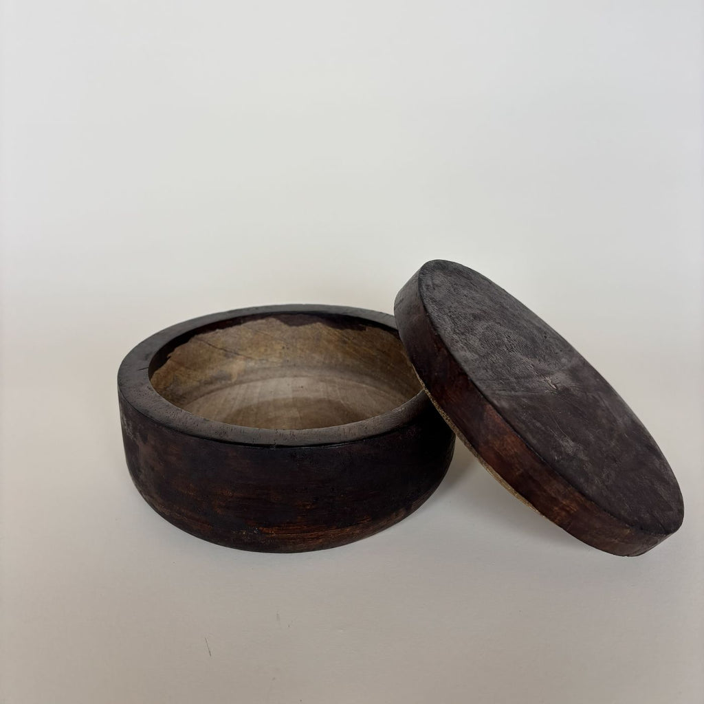 Caja Circular De Madera