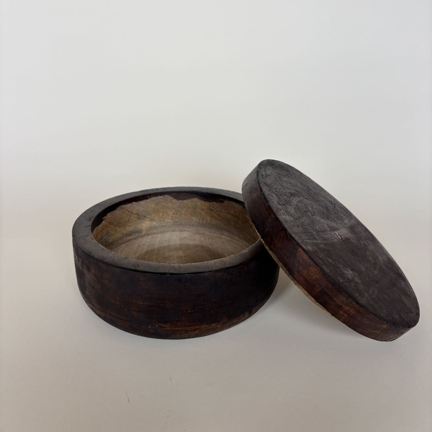 Caja Circular De Madera