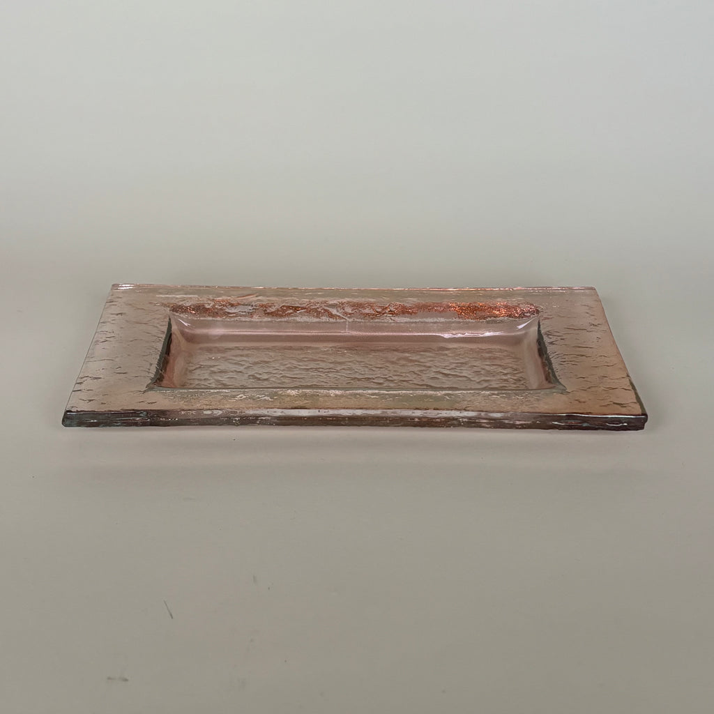 Mini Fuente De Vidrio Rosa