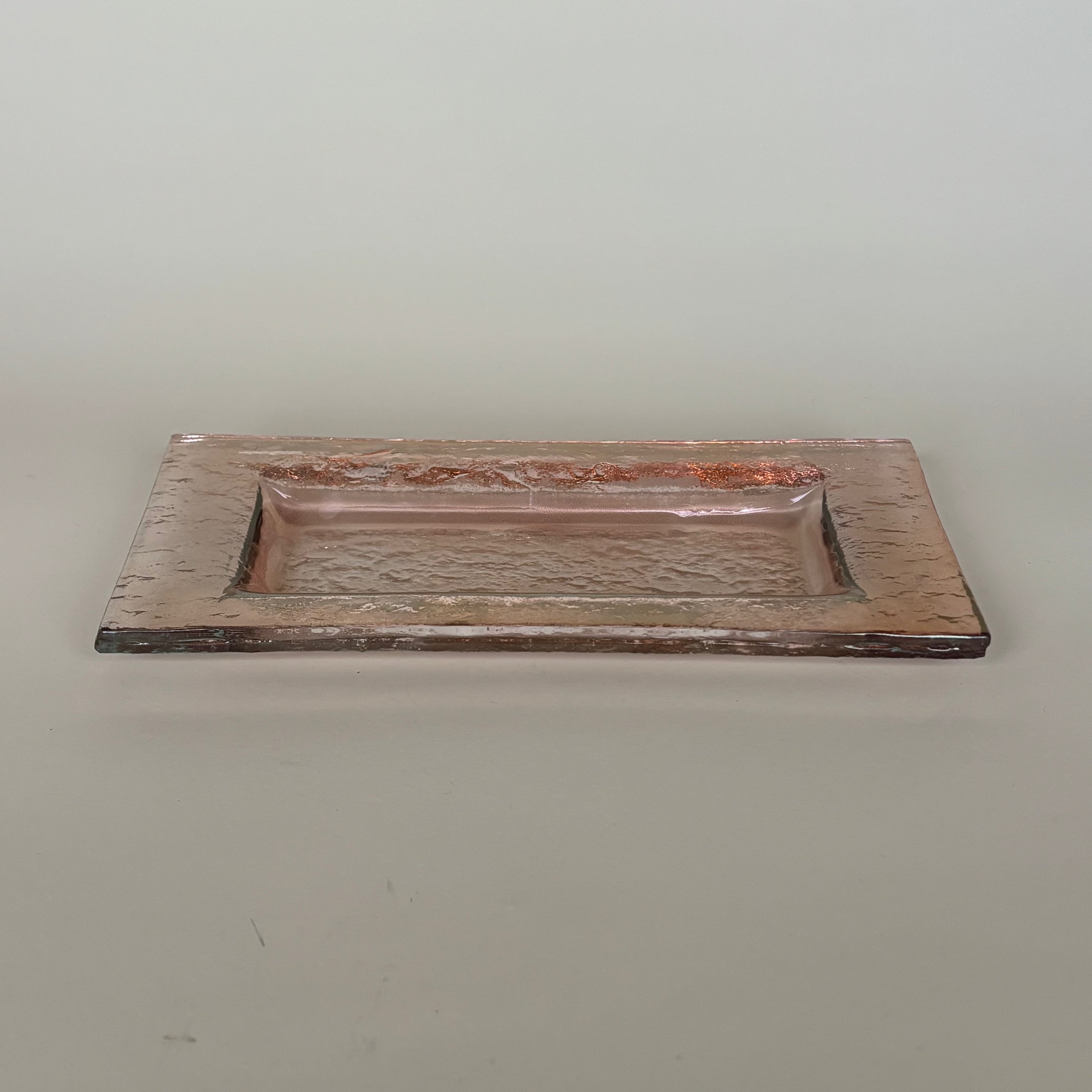 Mini Fuente De Vidrio Rosa