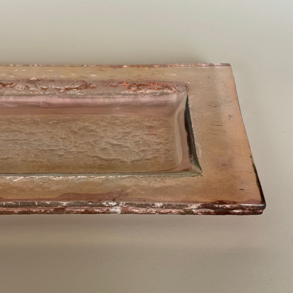 Mini Fuente De Vidrio Rosa