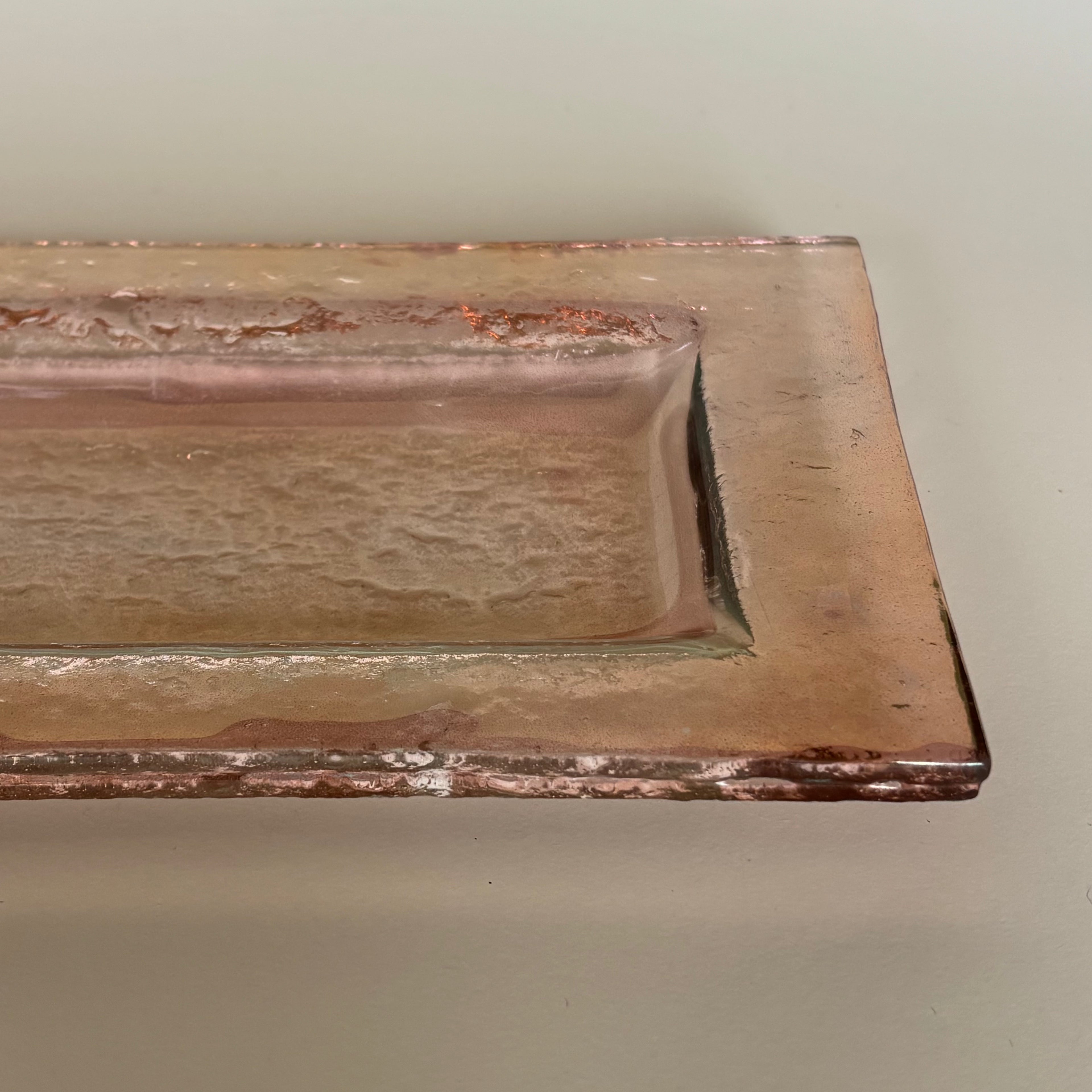 Mini Fuente De Vidrio Rosa