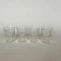 Lot De 4 Verres Liseret Doré
