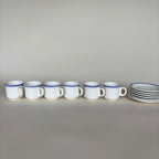 Juego de 6 tazas y platos