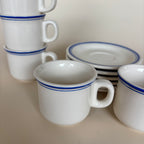 Juego de 6 tazas y platos