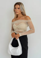 Pillow Mini Shoulder Bag - White